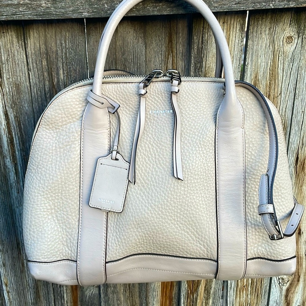 Coach Light Gray Satchel Bag